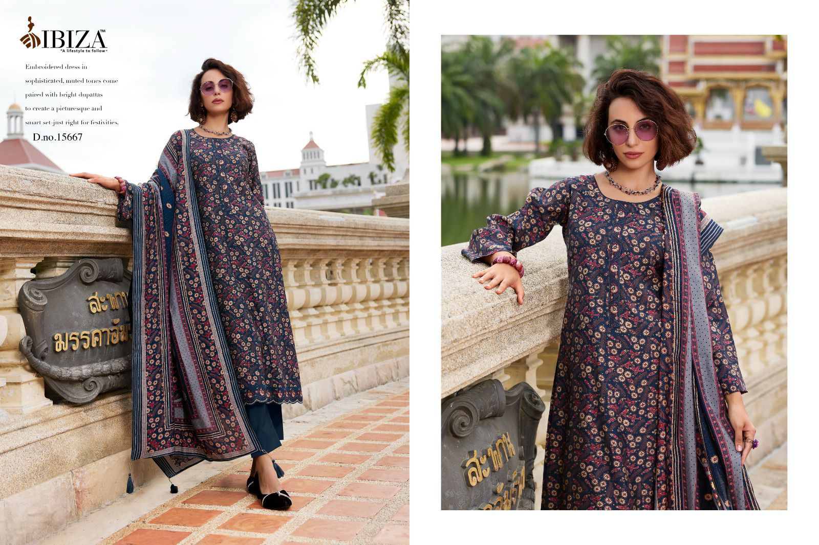 Ajrakh Story By Ibiza Viscose Muslin Digital Printed Suits Wholesale Shop In Surat